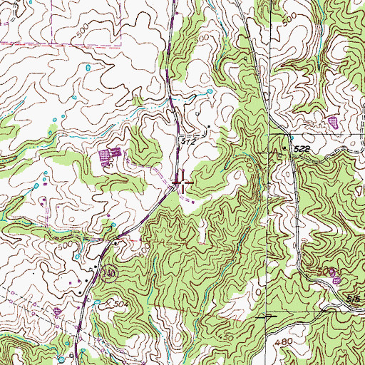 Topographic Map of Success School (historical), TN