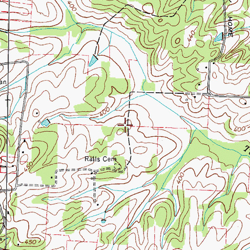 Topographic Map of Sunnyside School (historical), TN