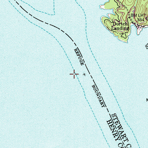 Topographic Map of Weldon Landing (historical), TN