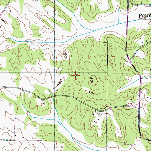 Topographic Map of Brown School (historical), TN