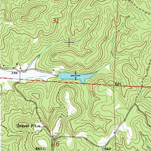 Topographic Map of Watkins Lake, AL