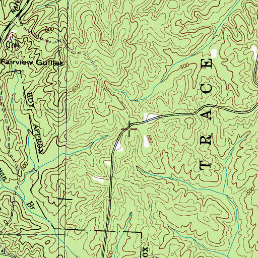 Topographic Map of Rocky Hill School (historical), TN