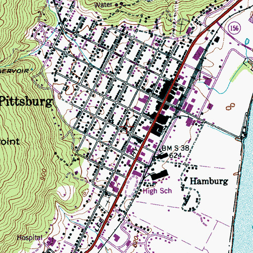 Topographic Map of Holly Avenue United Methodist Church, TN