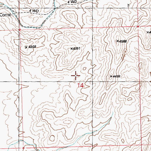 Topographic Map of Valley Tank, AZ