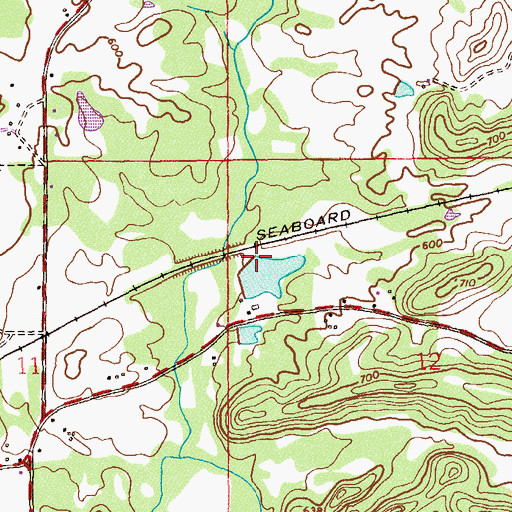 Topographic Map of Patterson Dam, AL