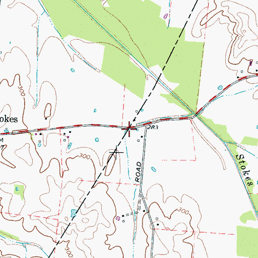 Topographic Map of Bethel Chapel (historical), TN