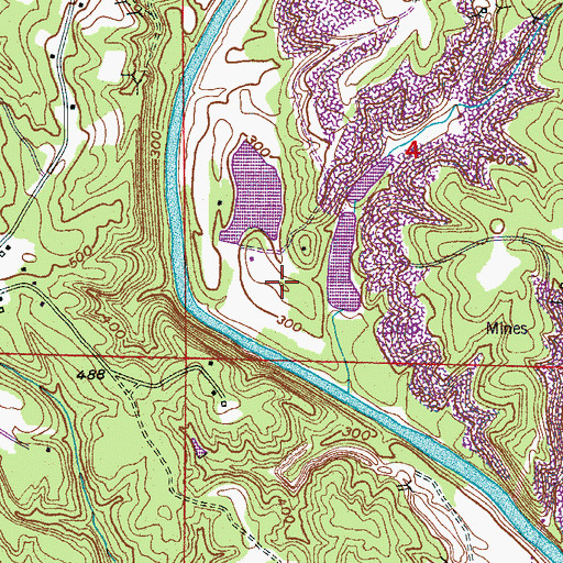 Topographic Map of Lake Grey, AL