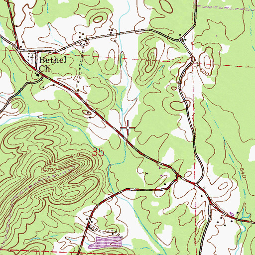 Topographic Map of Thrasher Dam, AL
