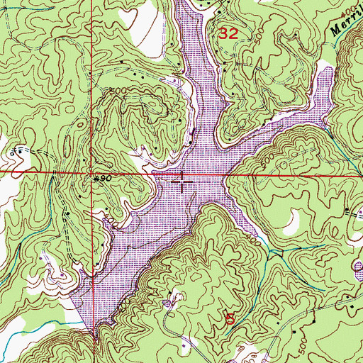 Topographic Map of McCay Lake, AL