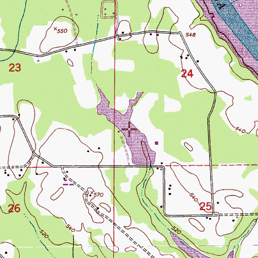 Topographic Map of Coopers Lake, AL