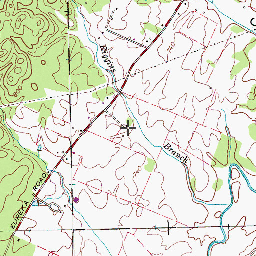 Topographic Map of Chambers Cemetery, TN