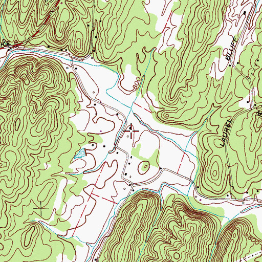 Topographic Map of Goodner Cemetery, TN