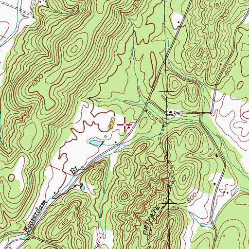 Topographic Map of Murphy Cemetery, TN