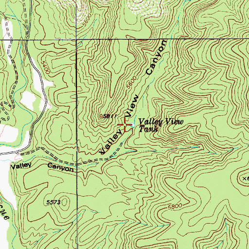 Topographic Map of Valley View Tank, AZ