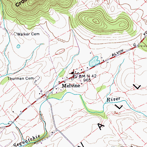 Topographic Map of Patten School (historical), TN