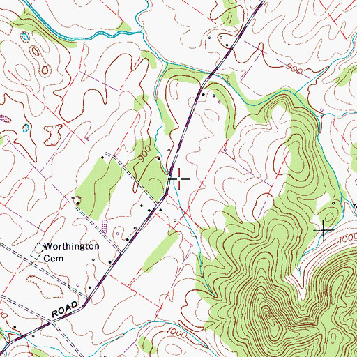 Topographic Map of Wright School (historical), TN