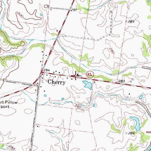 Topographic Map of Bethel Church, TN