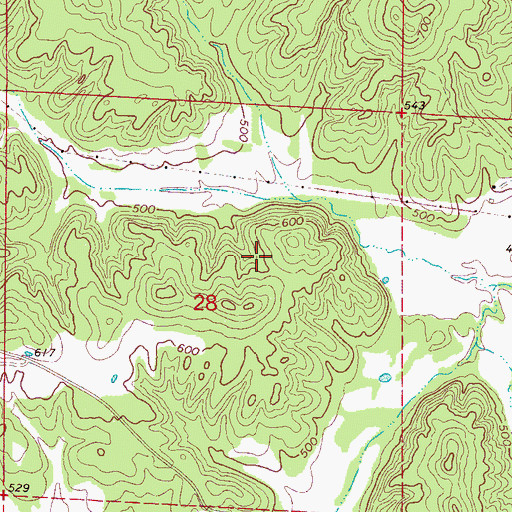 Topographic Map of Jays Lake, AL