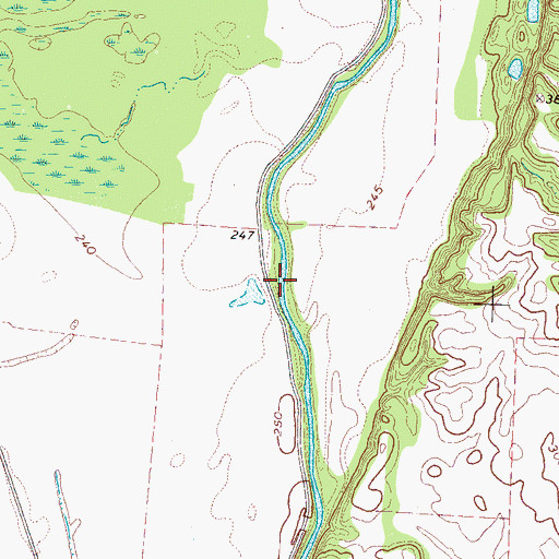 Topographic Map of Cherry School (historical), TN