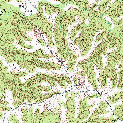 Topographic Map of Gray School (historical), TN