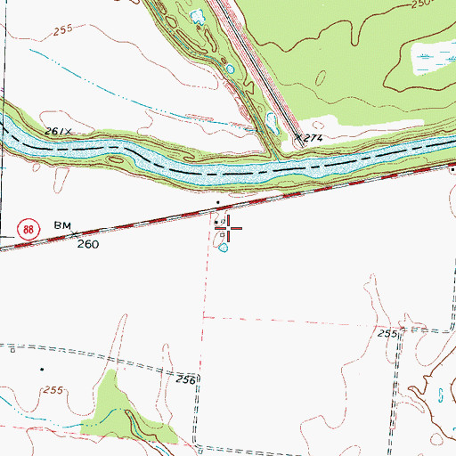 Topographic Map of Hales Point School (historical), TN