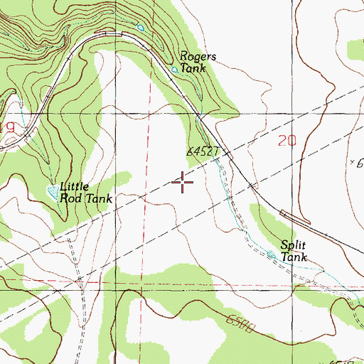 Topographic Map of Valve House, AZ