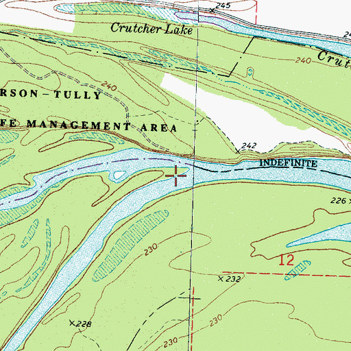 Topographic Map of Heffner Landing, TN