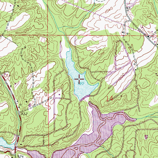 Topographic Map of McKay Lake, AL