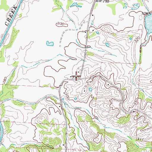 Topographic Map of Lynn School (historical), TN