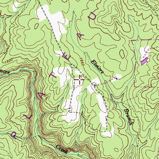 Topographic Map of Sims Cemetery Number Two, TN