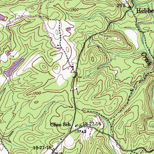 Topographic Map of Hamby Cemetery, TN
