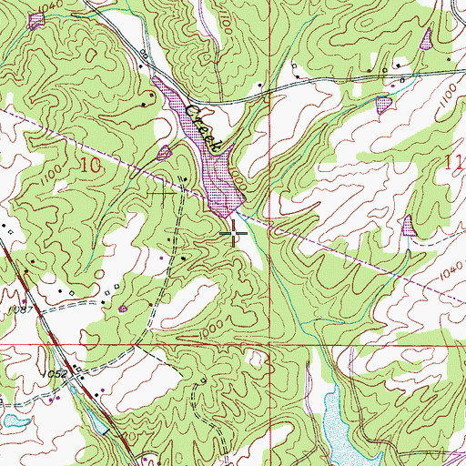 Topographic Map of Will Engle Dam, AL