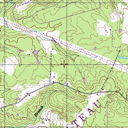 Topographic Map of Chestnut Hill Baptist Church, TN