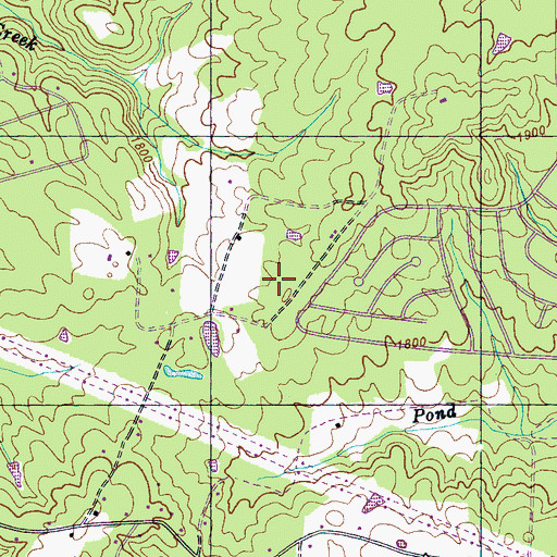 Topographic Map of Stansbury Cemetery, TN