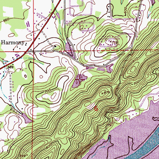 Topographic Map of Kimball Lake, AL
