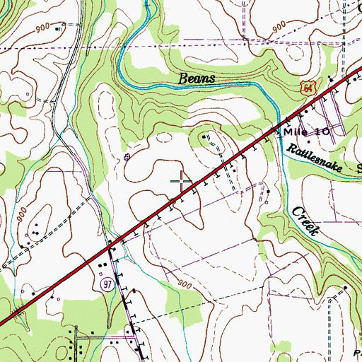 Topographic Map of Gonder Cemetery, TN