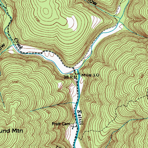 Topographic Map of Clark School (historical), TN