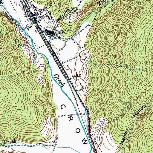 Topographic Map of Sherwood Elementary School, TN