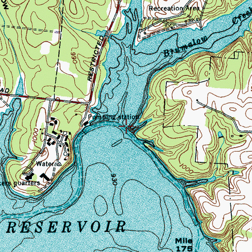 Topographic Map of Stampers Mill (historical), TN