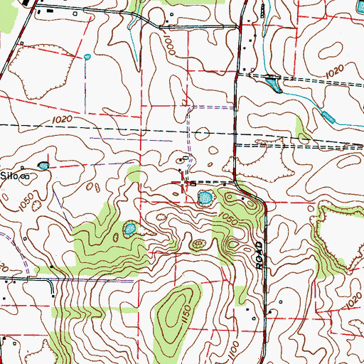 Topographic Map of Duncan Cemetery, TN