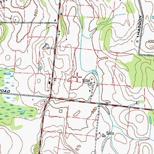 Topographic Map of Donaldson-Simmons Cemetery, TN