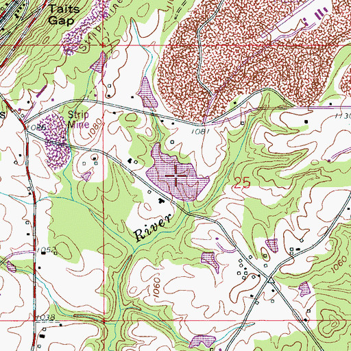 Topographic Map of Robbins Lake, AL