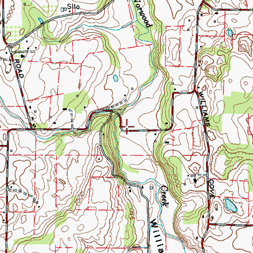 Topographic Map of Centennial School (historical), TN