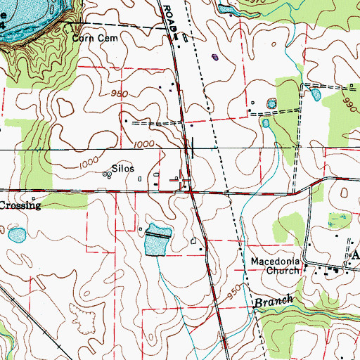 Topographic Map of Peabody School (historical), TN