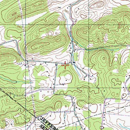 Topographic Map of Bailey School (historical), TN