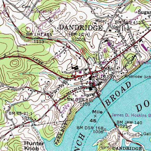 Topographic Map of Bethel Presbyterian Church, TN