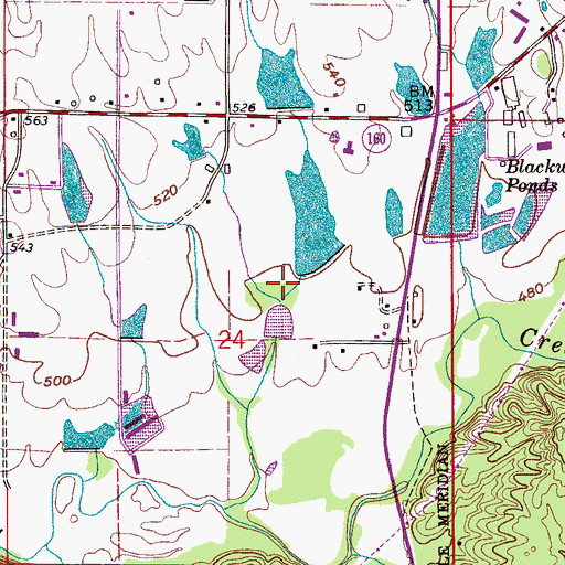 Topographic Map of Hazerig Small Pond, AL