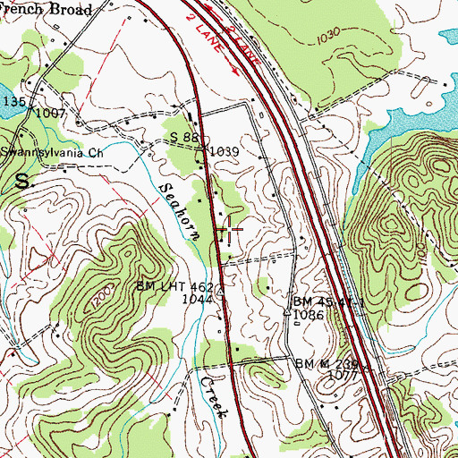 Topographic Map of Helm Cemetery, TN