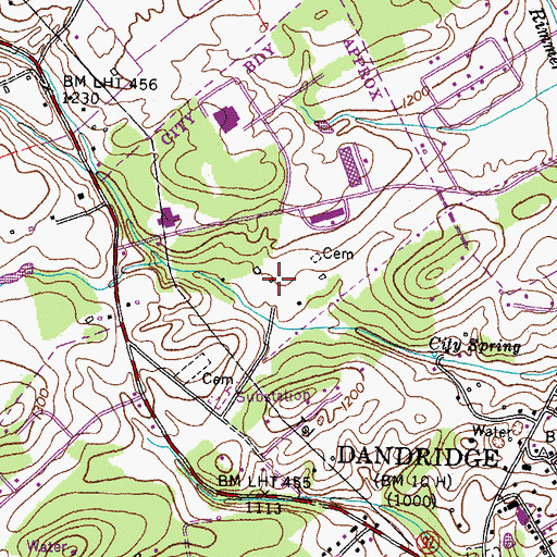 Topographic Map of Jefferson County Farm (historical), TN