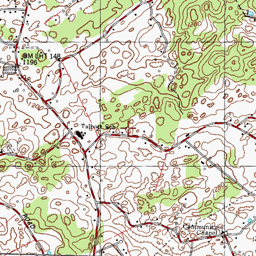 Topographic Map of Mount Pleasant Quarry, TN